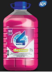 Detergente Liquido Ropa 4Matic Linea economica Flores de Primavera