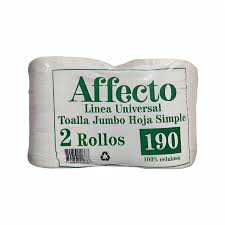 Toalla Rollo Affecto  Economica 2x190 mts