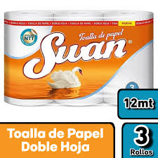 Toalla de Papel Swan Clasica 12 Mt 3 Rollos