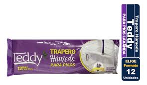 TRAPERO HUMEDO MULTIPISO LAVANDA TEDDY 12UND