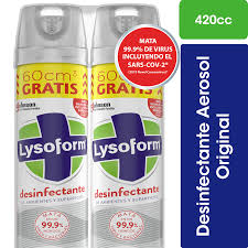 DESINFECTANTE LYSOFORM 420 ML PACK X 2