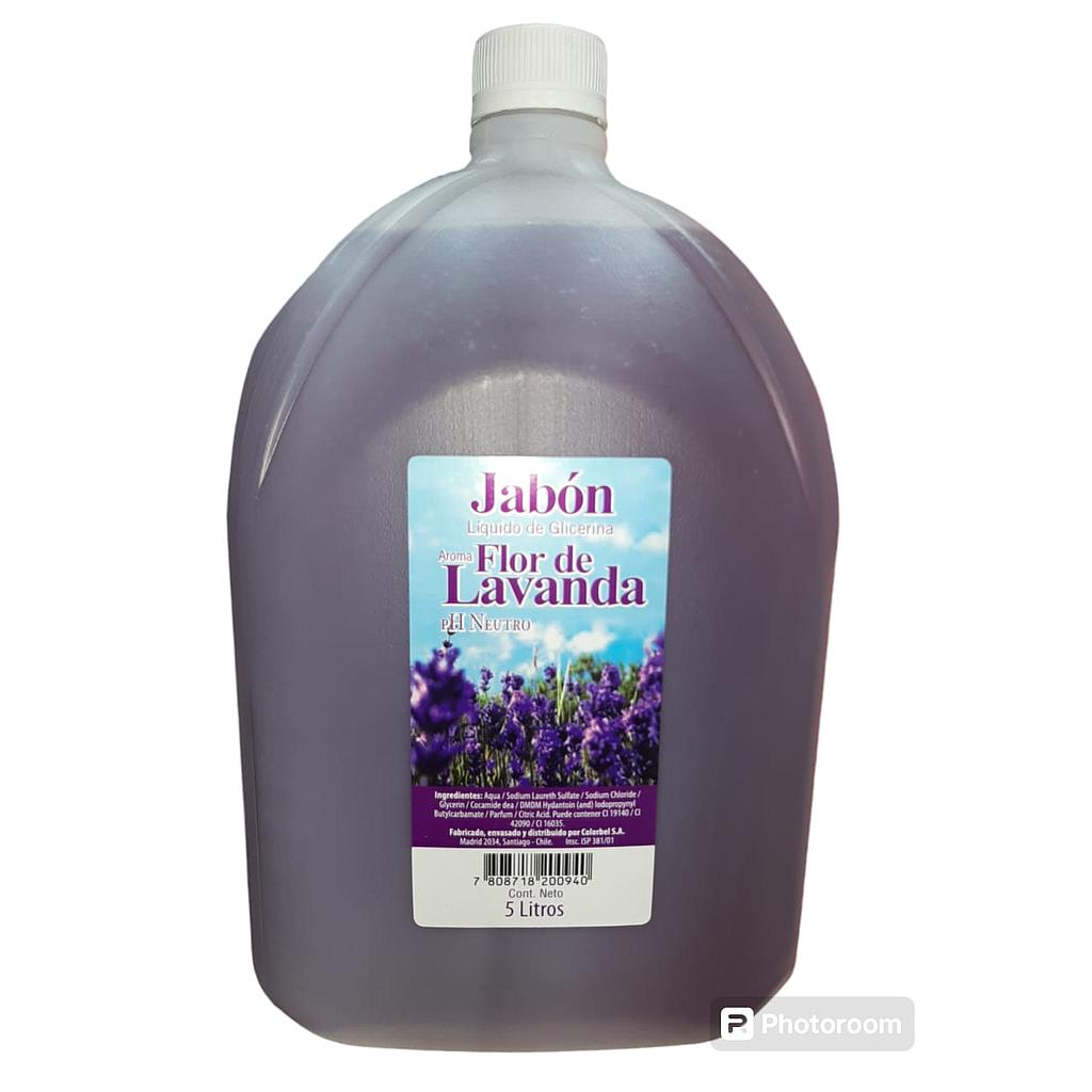 JABON LIQUIDO LAVANDA 5 LTS GLICERINA