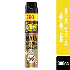 INSECTICIDA KILLER ARAÑAS Y CUCARACHAS 390 CC 