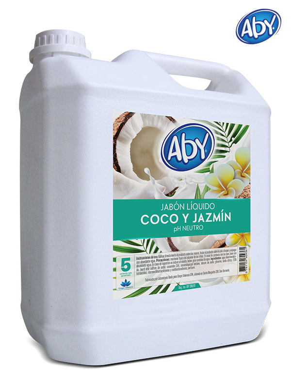 Jabon Liquido Aby 5 Lts / Coco y Jazmin
