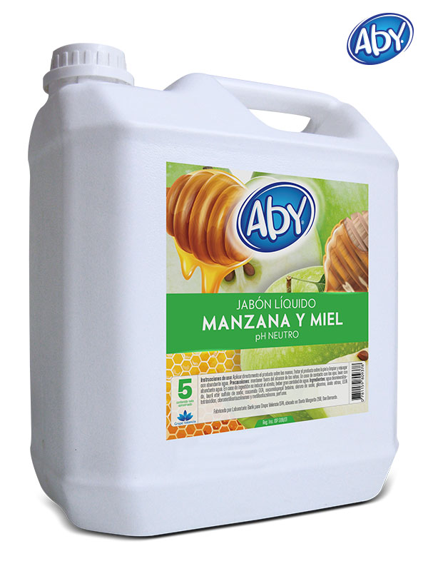 Jabon Liquido Aby 5 Lt / Manzana y Miel